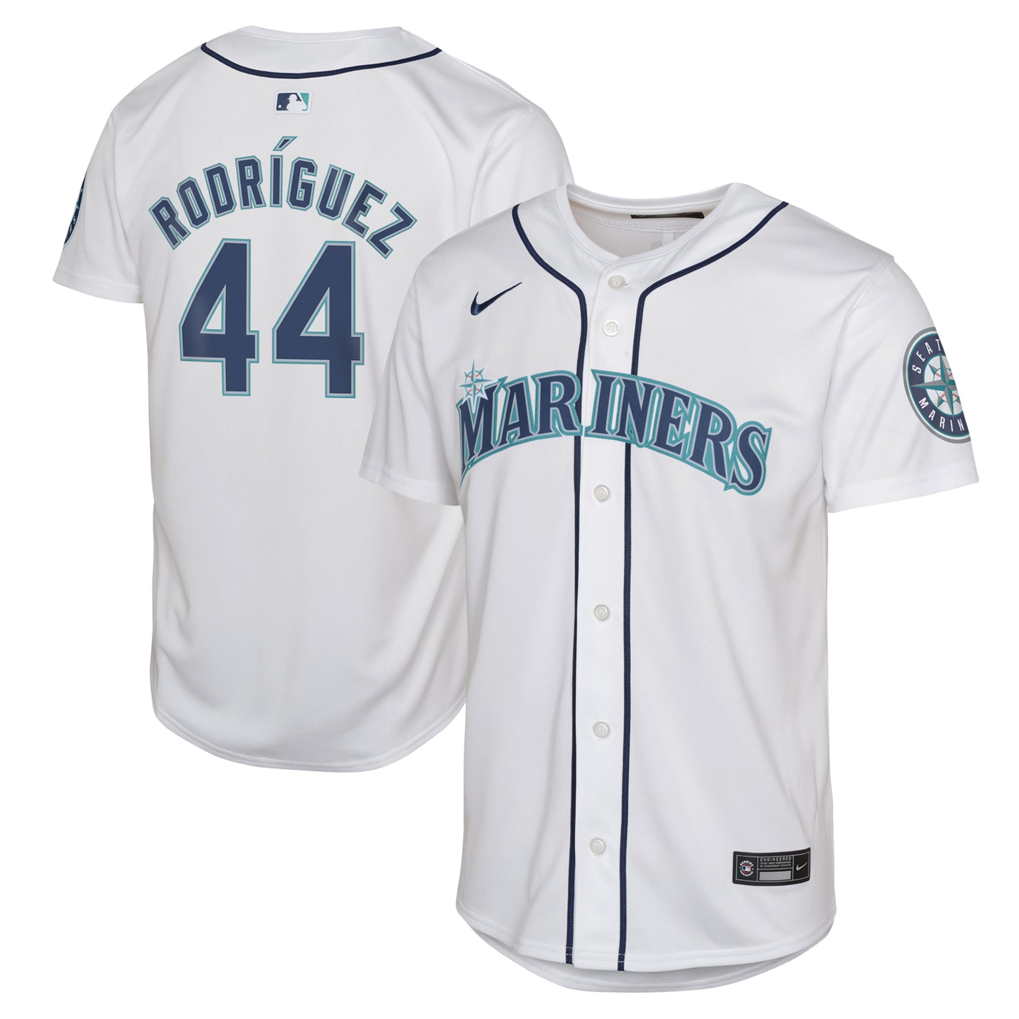 Julio Rodríguez Seattle Mariners Nike Youth Alternate Limited Player Jersey - Aqua/White