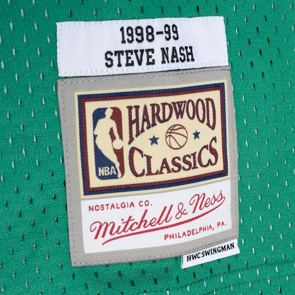 Steve Nash Dallas Mavericks Hardwood Classics 1998/99 Split Swingman Jersey - Blue/Green
