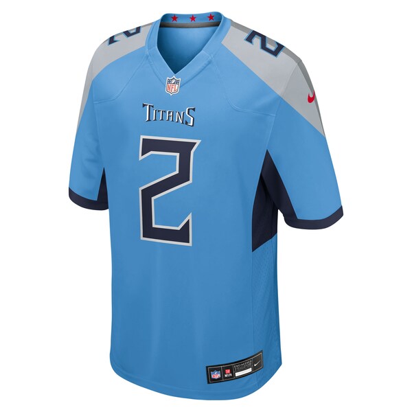 Tyjae Spears Tennessee Titans Nike Team Game Jersey -  Light Blue/Navy