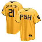Roberto Clemente Pittsburgh Pirates Nike 2023 City Connect Replica Player Jersey - Gold