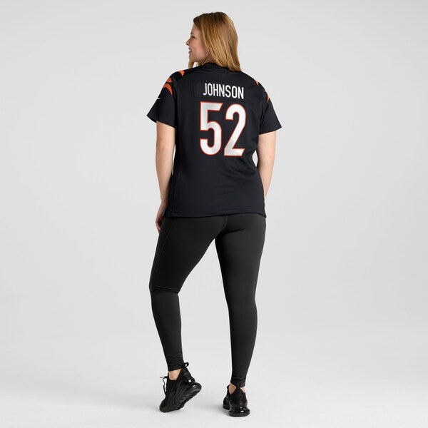 Cedric Johnson Cincinnati Bengals Nike Women's  Game Jersey -  Black