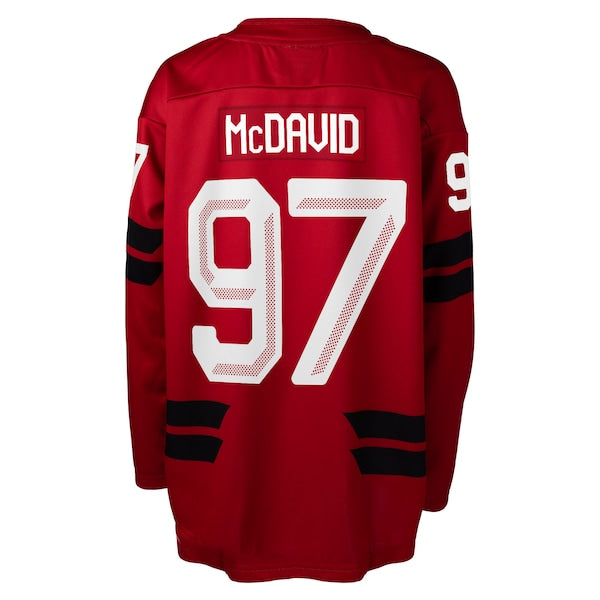 Connor McDavid Hockey Canada Youth 2026 Replica Jersey - Red