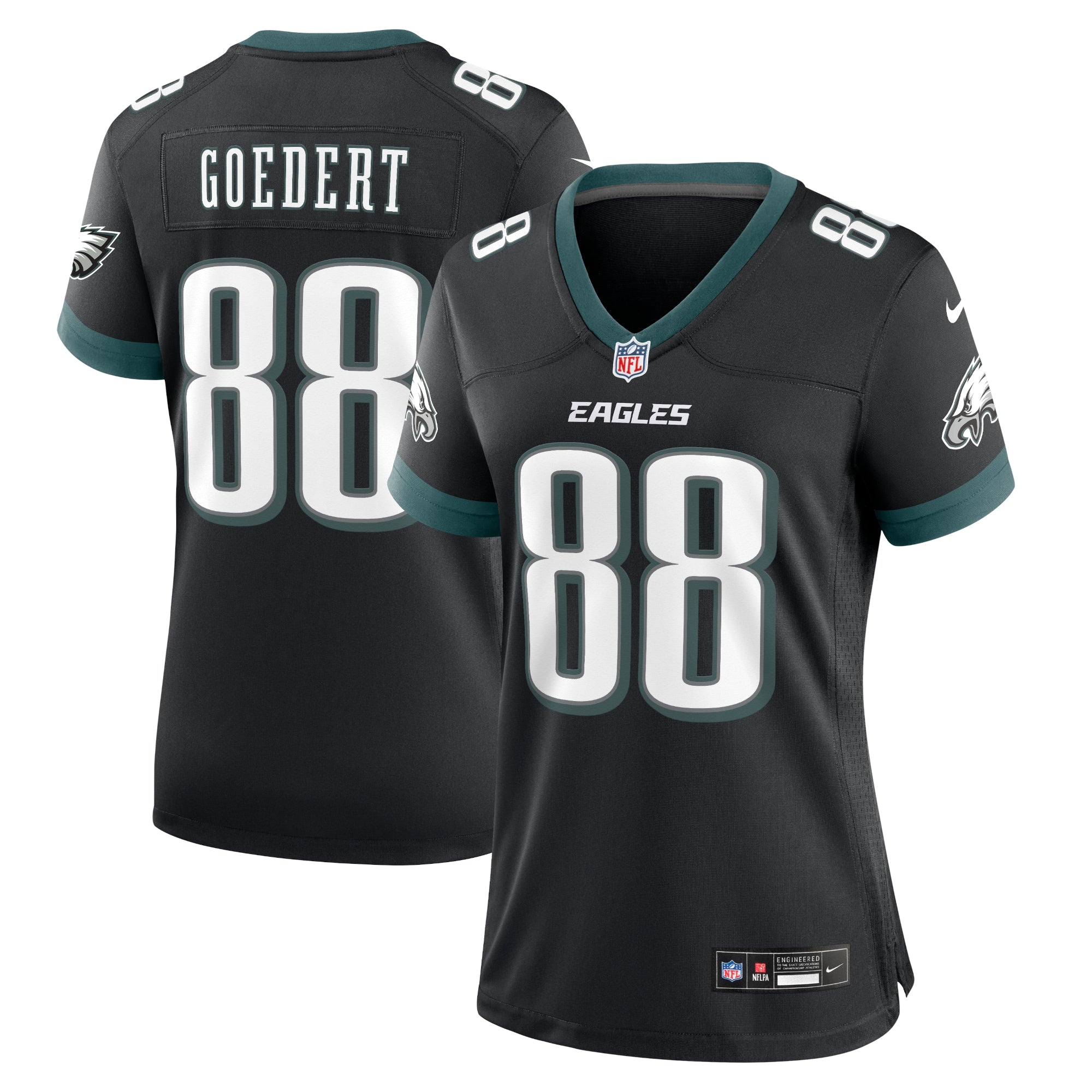 Dallas Goedert Philadelphia Eagles Nike Women's Team Game Jersey - Midnight Green/Black