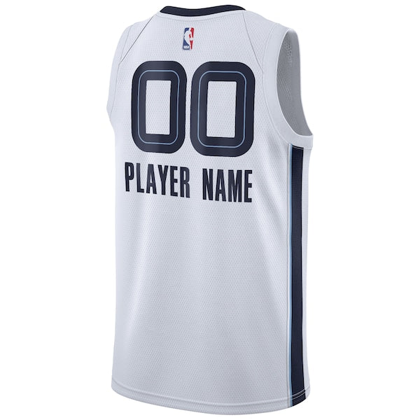 Memphis Grizzlies Nike 2020/21 Swingman Custom Jersey - Association Edition - White