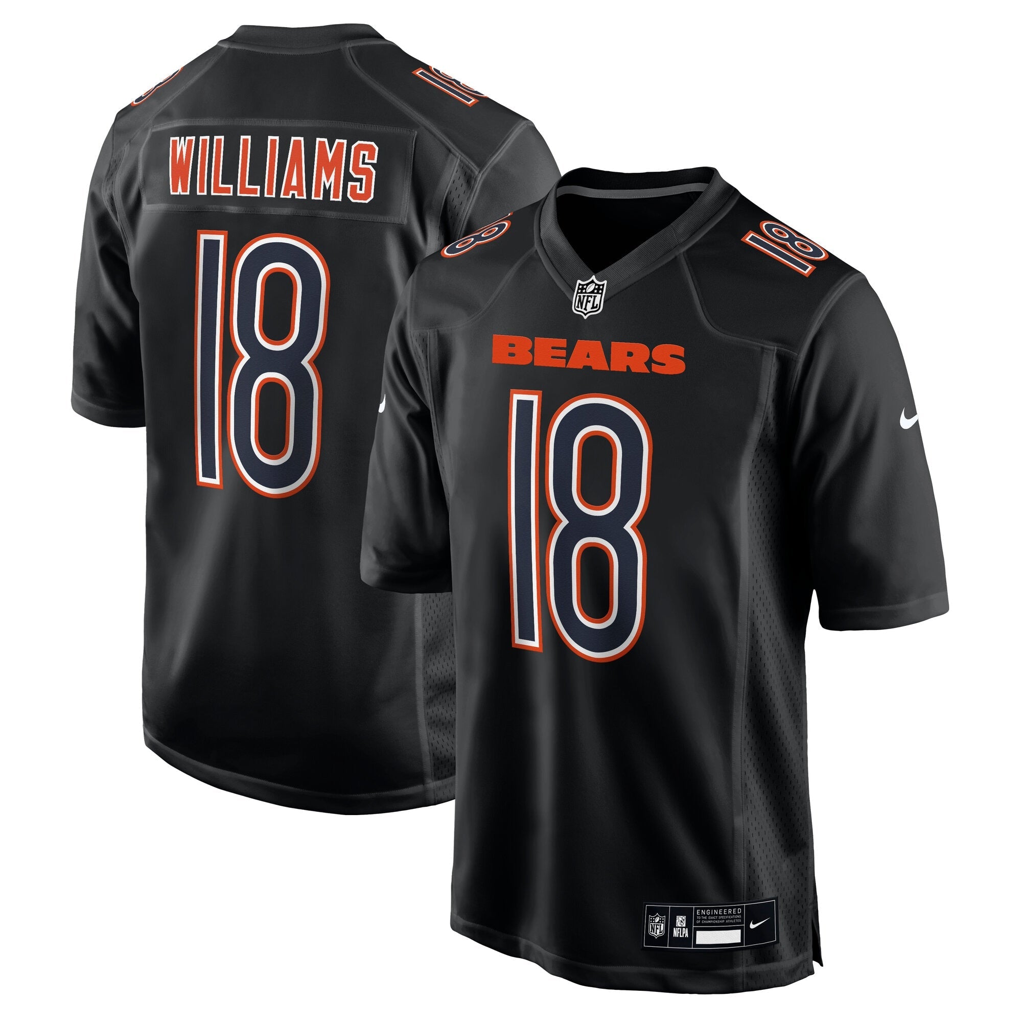 Caleb Williams Chicago Bears Nike Fashion Jersey - Tundra White/Black