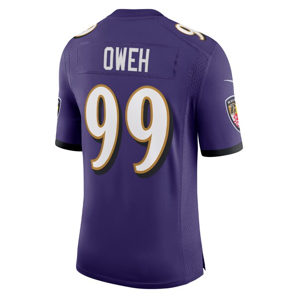 Odafe Oweh Baltimore Ravens Nike Vapor Limited Jersey - Purple/Black
