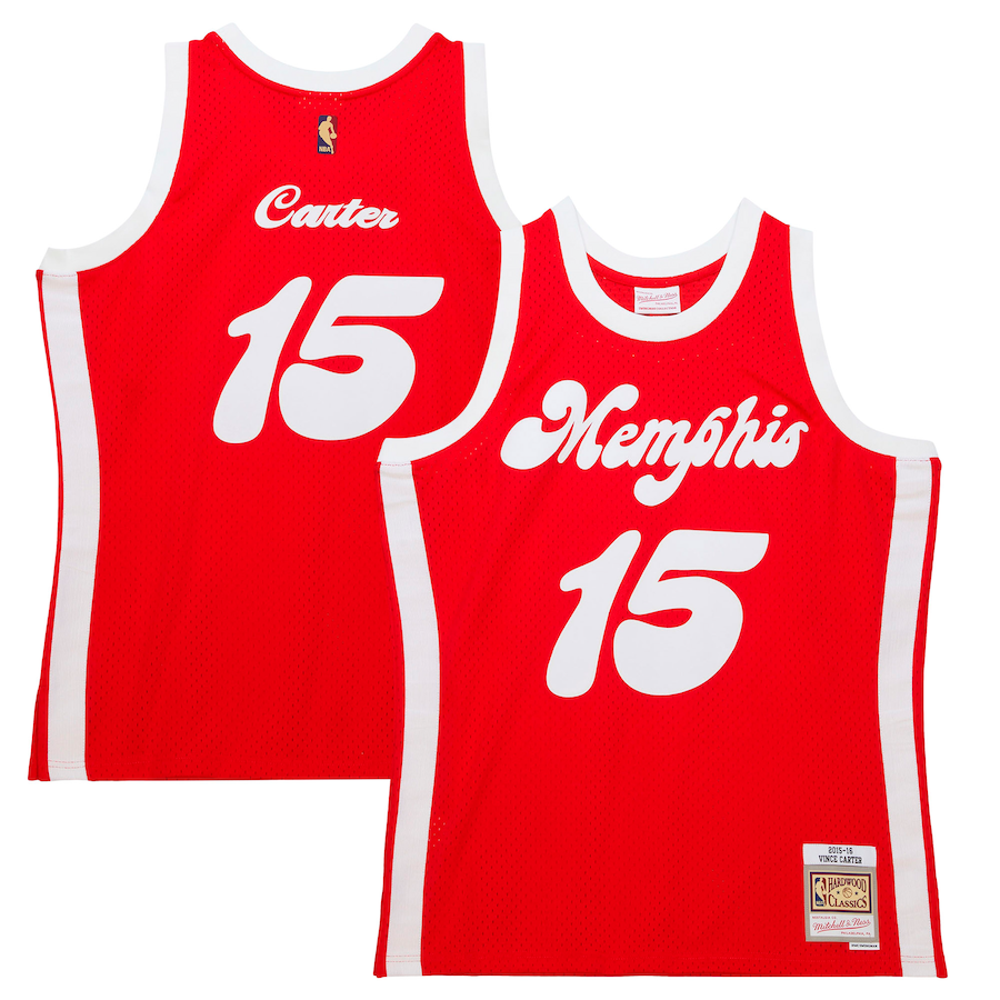 Vince Carter Memphis Grizzlies 2015/16 Hardwood Classics Swingman Jersey - Red
