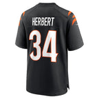 Khalil Herbert Cincinnati Bengals Nike  Game Jersey -  Black