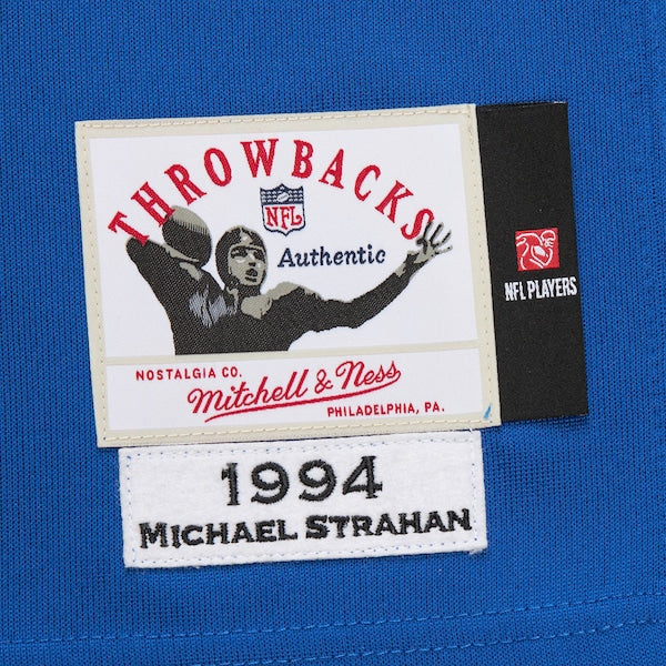 Michael Strahan New York Giants 1994  Authentic Throwback Retired Player Jersey - Royal