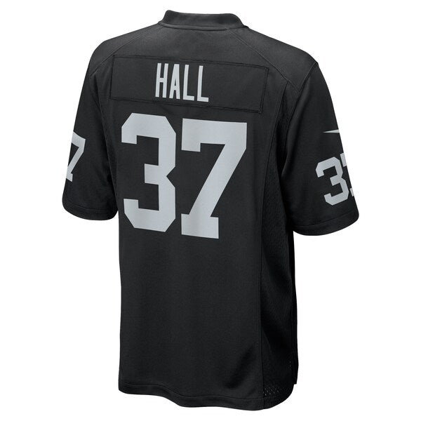 Tyler Hall Las Vegas Raiders Nike Team Game Jersey -  Black