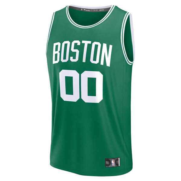 Boston Celtics  Youth Custom Fast Break Jersey - Kelly Green - Icon Edition/White/Black