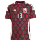 Guillermo Ochoa Mexico National Team adidas Youth 2024 Home Replica Player Jersey - Burgundy/Green