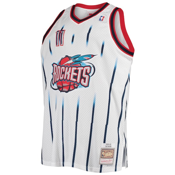 Yao Ming Houston Rockets 2002/03 Big & Tall Hardwood Classics Swingman Jersey - White