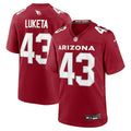 Jesse Luketa Arizona Cardinals Nike Team Game Jersey -  Cardinal