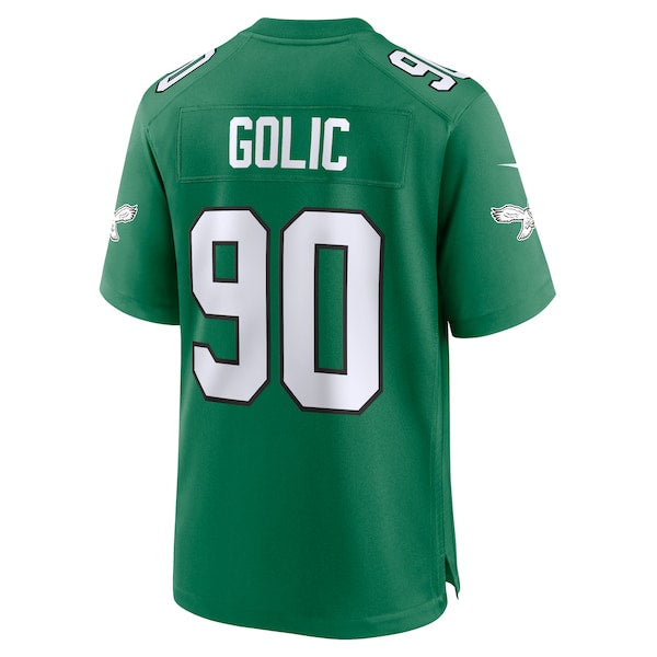 Mike Golic Philadelphia Eagles Nike Alternate Game Jersey - Kelly Green/Green