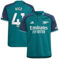 Declan Rice Arsenal adidas Youth 2023/24 Third Replica Player Jersey - Green