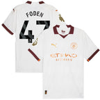 Phil Foden Manchester City Puma 2023/24 Away Authentic Player Jersey - White
