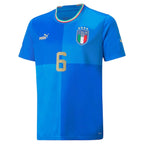 Marco Verratti Italy National Team Puma Youth 2022/23 Home Replica Player Jersey - Blue