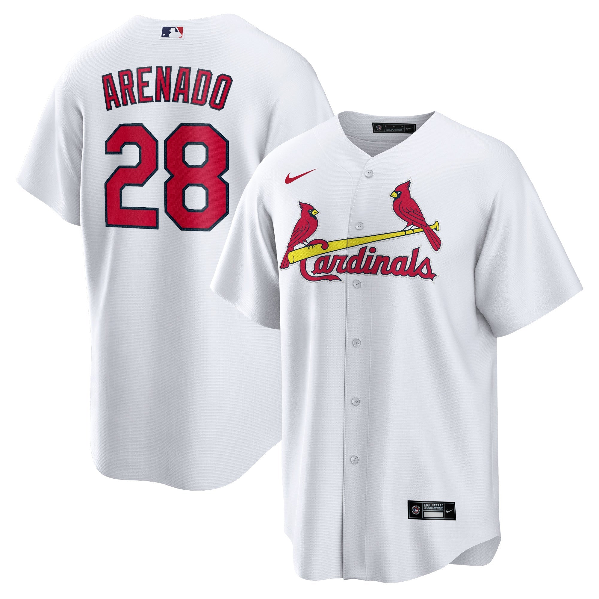Nolan Arenado St. Louis Cardinals Nike Alternate Official Replica Player Jersey - Cream/Light Blue/Red/White