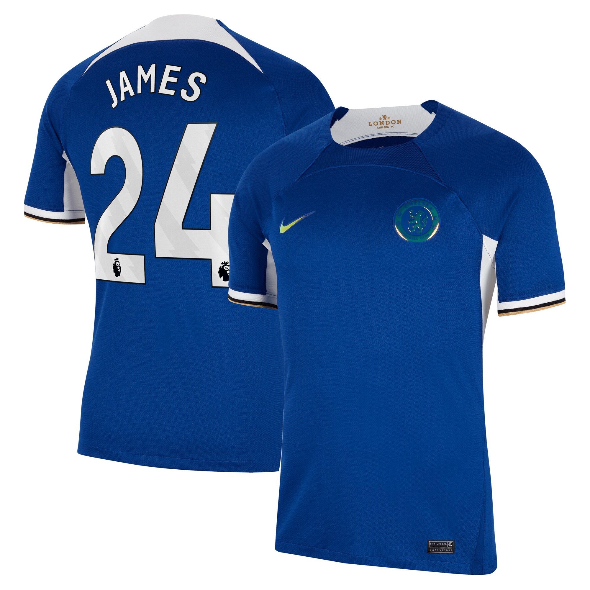 Reece James Chelsea Nike 2023/24 Away Stadium Replica Player Jersey - Navy/Blue/Mint