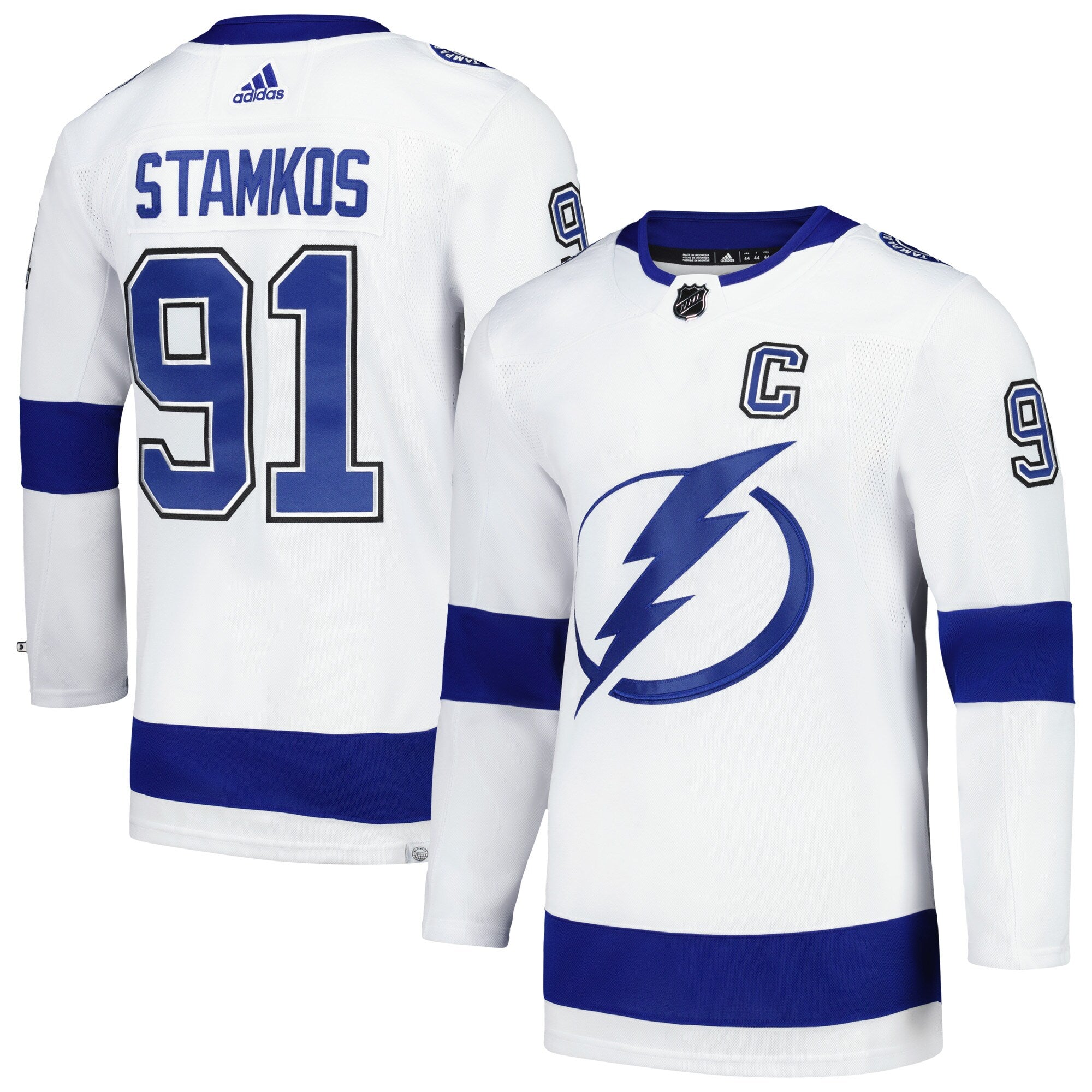 Steven Stamkos Tampa Bay Lightning adidas Home Primegreen Authentic Player Jersey - Blue/White
