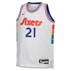 Joel Embiid Philadelphia 76ers Nike Youth 2024/25 Swingman Player Jersey - City Edition - White