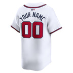 Atlanta Braves Nike Home Limited Custom Jersey - White