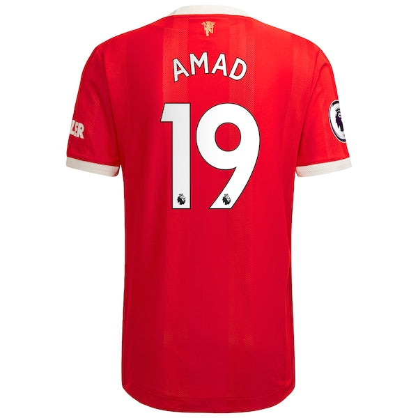 Amad Diallo Manchester United adidas 2021/22 Home Authentic Player Jersey - Red