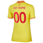 Liverpool Nike Women's 2021/22 Third Breathe Stadium Custom Jersey - Yellow