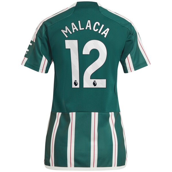 Tyrell Malacia Manchester United adidas Women's 2023/24 Away Replica Player Jersey - Green