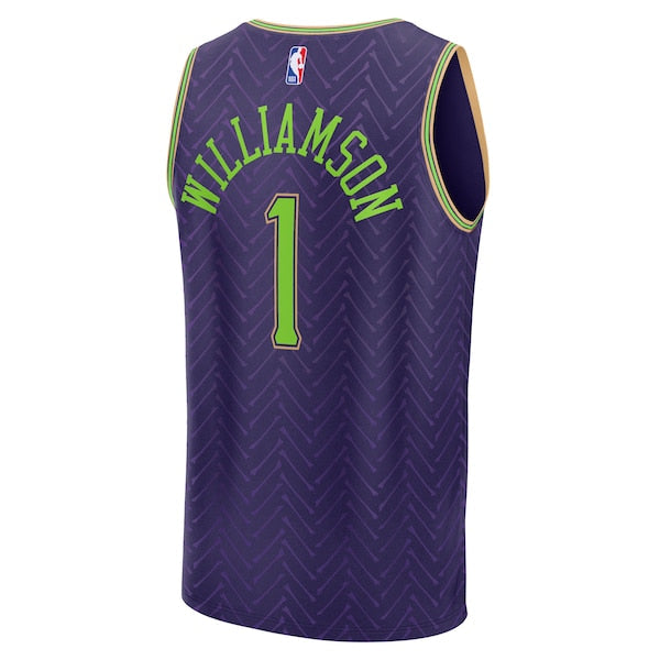 Zion Williamson New Orleans Pelicans  2024/25 Fast Break Player Jersey - City Edition - Purple