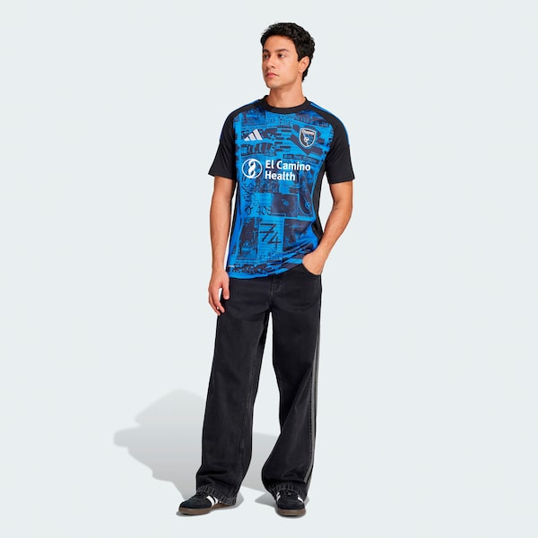 San Jose Earthquakes adidas 2025 Headliner Replica Jersey - Black