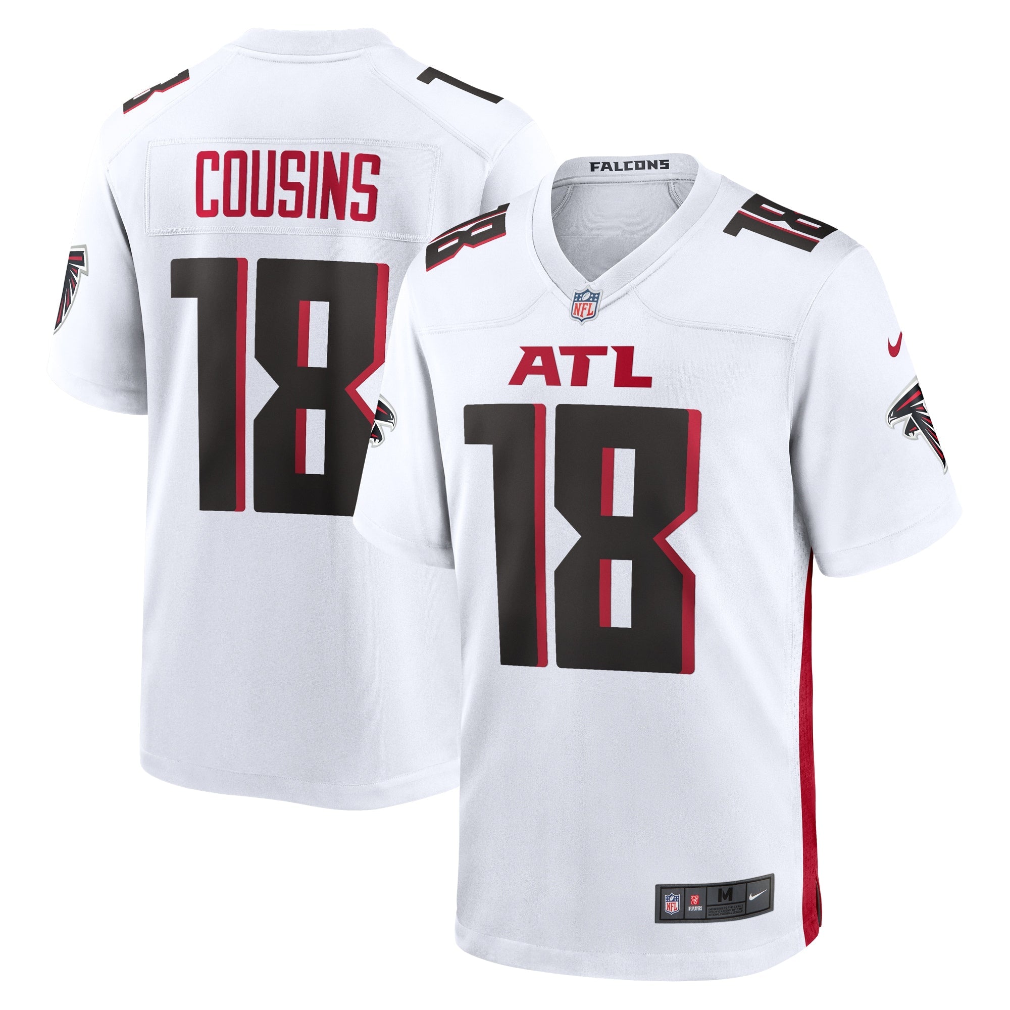 Kirk Cousins Atlanta Falcons Nike Alternate Game Player Jersey - Black/White