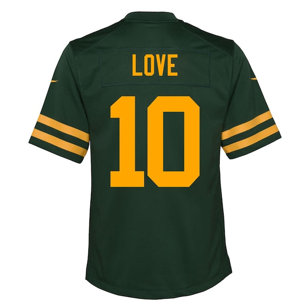 Jordan Love Green Bay Packers Nike Youth Alternate Game Jersey - Green