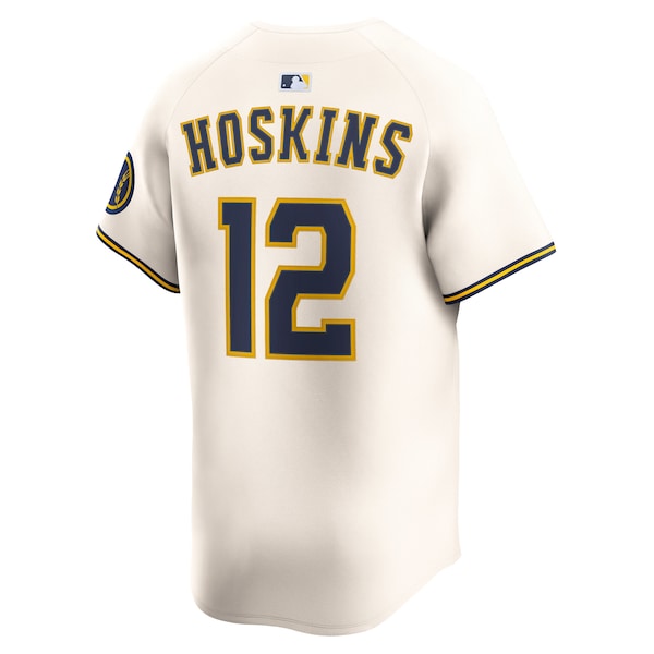 Rhys Hoskins Milwaukee Brewers Nike Alternate Limited Player Jersey - Cream