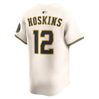 Rhys Hoskins Milwaukee Brewers Nike Alternate Limited Player Jersey - Cream