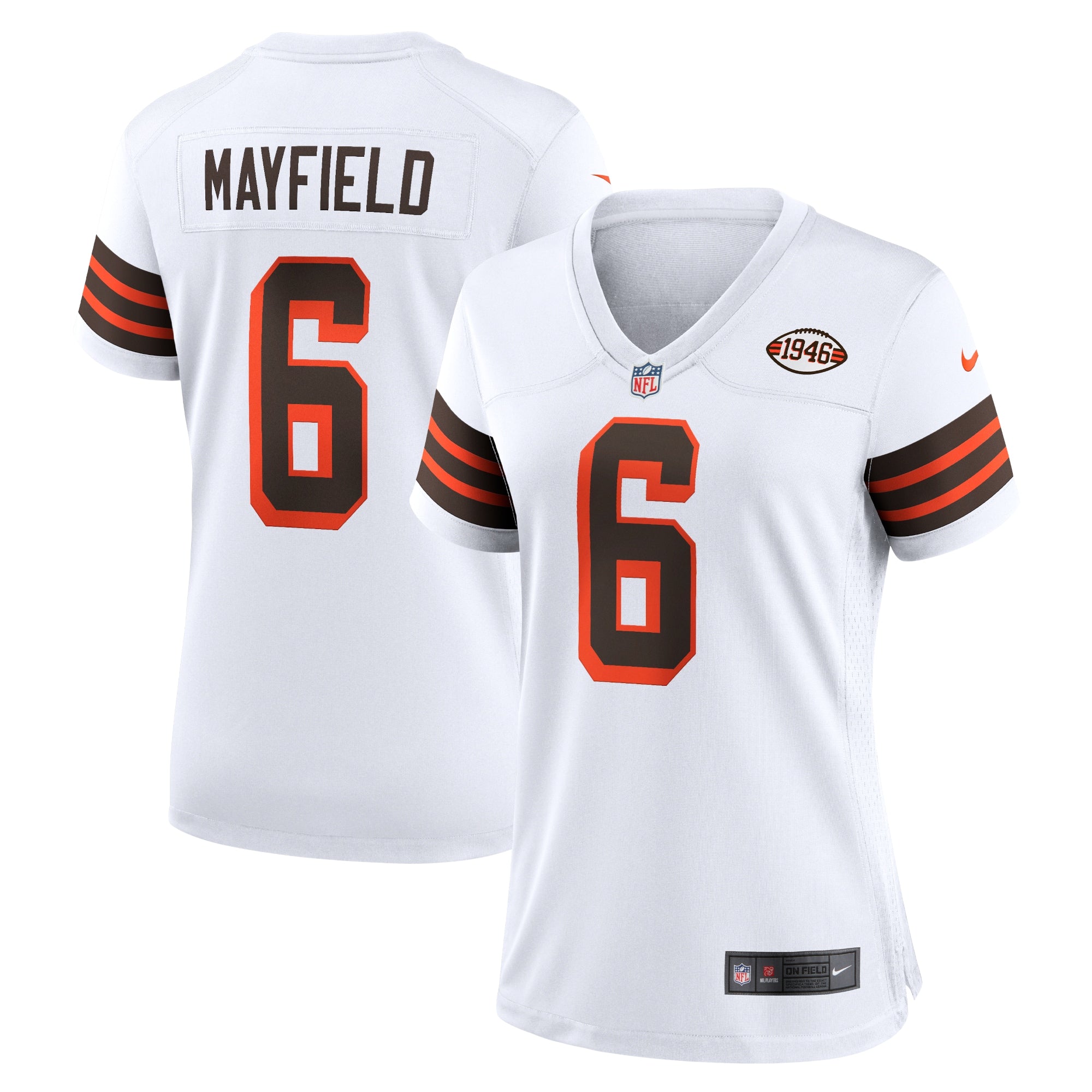 Baker Mayfield Cleveland Browns Nike Women's Game Player Jersey - Brown/White