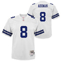Troy Aikman Dallas Cowboys  Youth 1992 Legacy Jersey - White/Navy