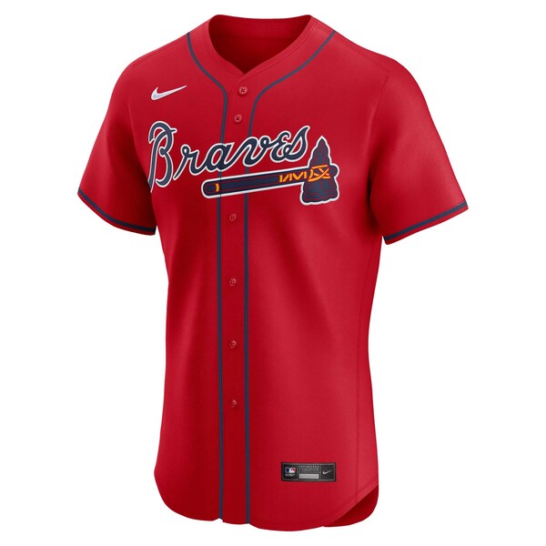 Atlanta Braves Nike Alternate Elite Jersey - Red