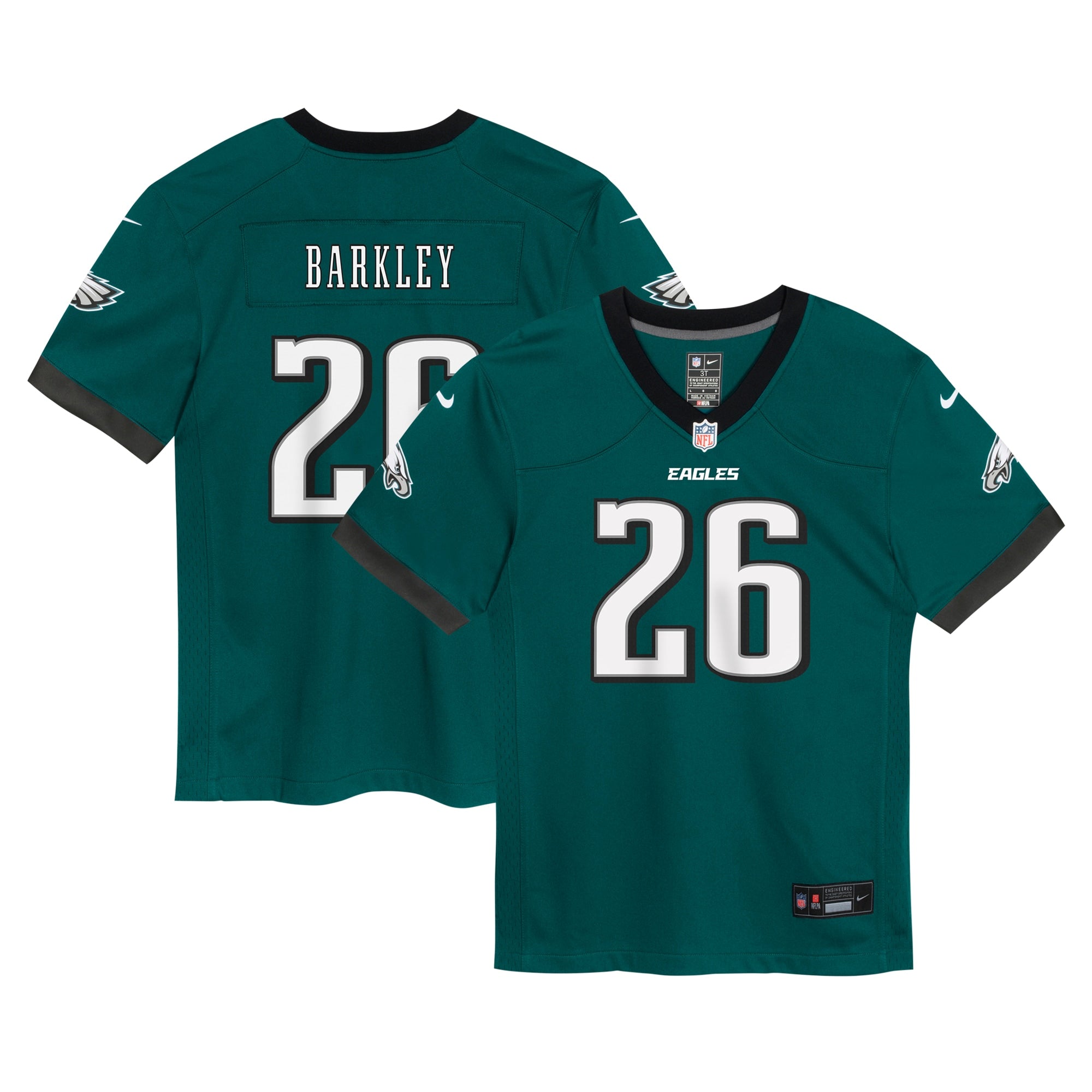 Saquon Barkley Philadelphia Eagles Nike Toddler Alternate Game Jersey - Kelly Green/Green
