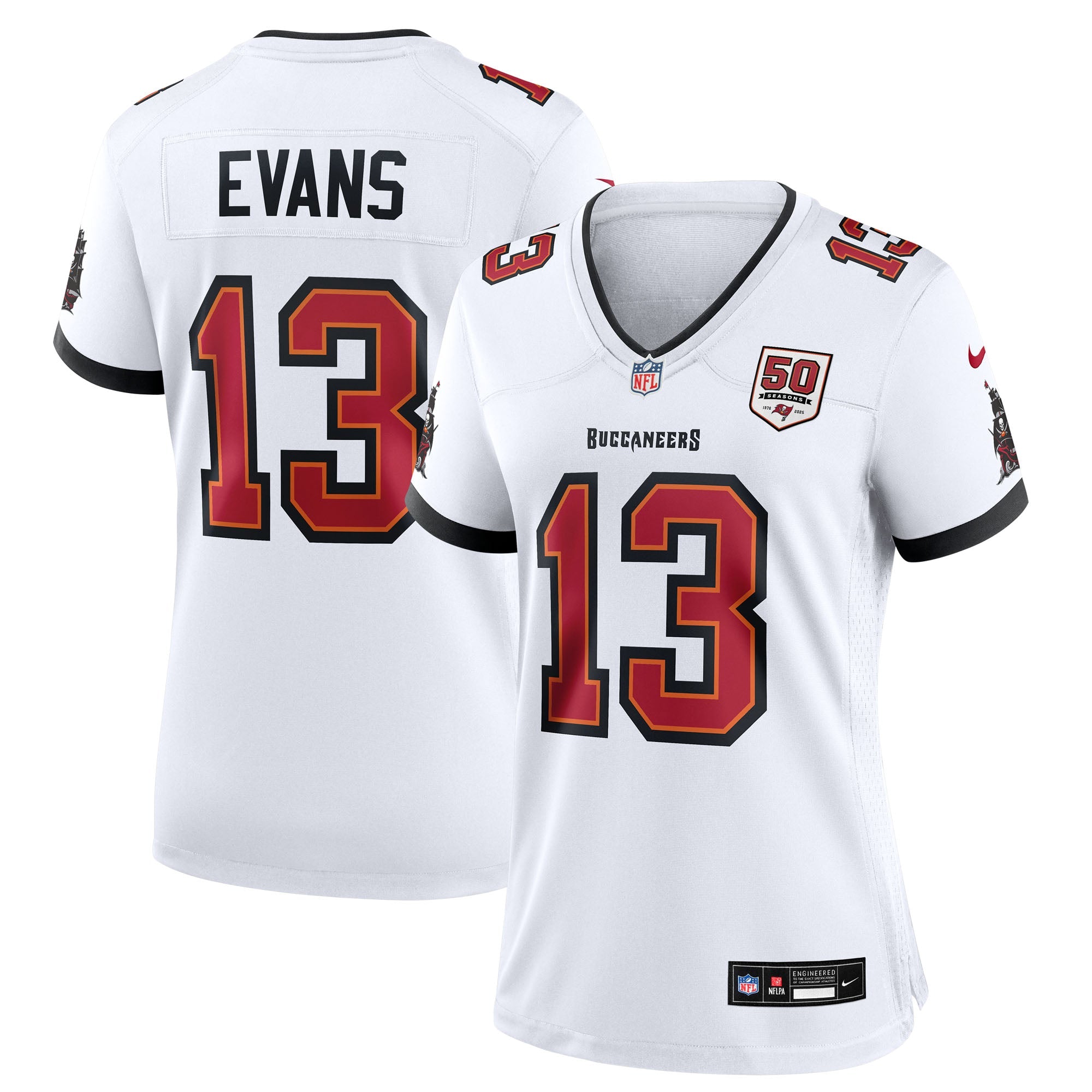 Mike Evans Tampa Bay Buccaneers Nike Women's 50th Season Team Game Jersey - Red/White