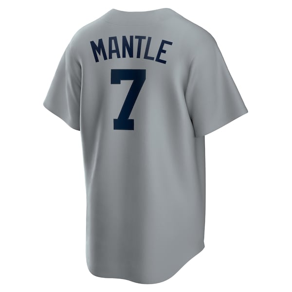 Mickey Mantle New York Yankees Nike Road Cooperstown Collection Player Jersey - Gray/White