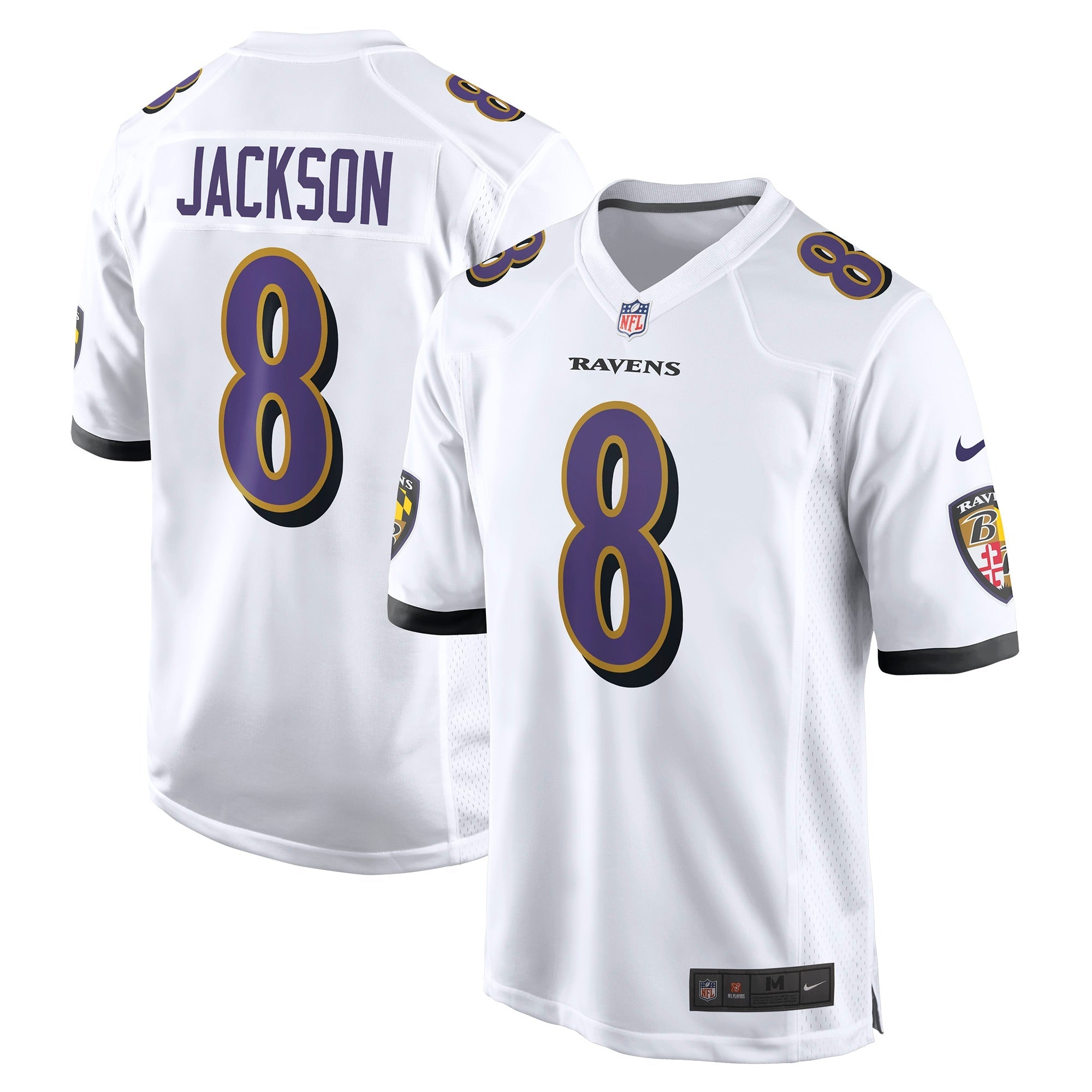 Lamar Jackson Baltimore Ravens Nike Alternate Game Jersey -  Black/White