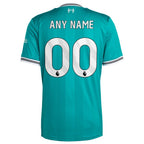 Liverpool adidas 2025/26 Third Replica Custom Jersey - Green/Red