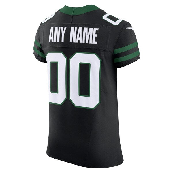 New York Jets Nike Alternate Vapor F.U.S.E. Elite Custom Jersey - Legacy Black