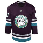 Trevor Zegras Anaheim Ducks Youth 30th Anniversary Replica Player Jersey – Purple