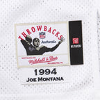 Joe Montana Kansas City Chiefs 1994  Authentic Throwback Retired Player Jersey - White