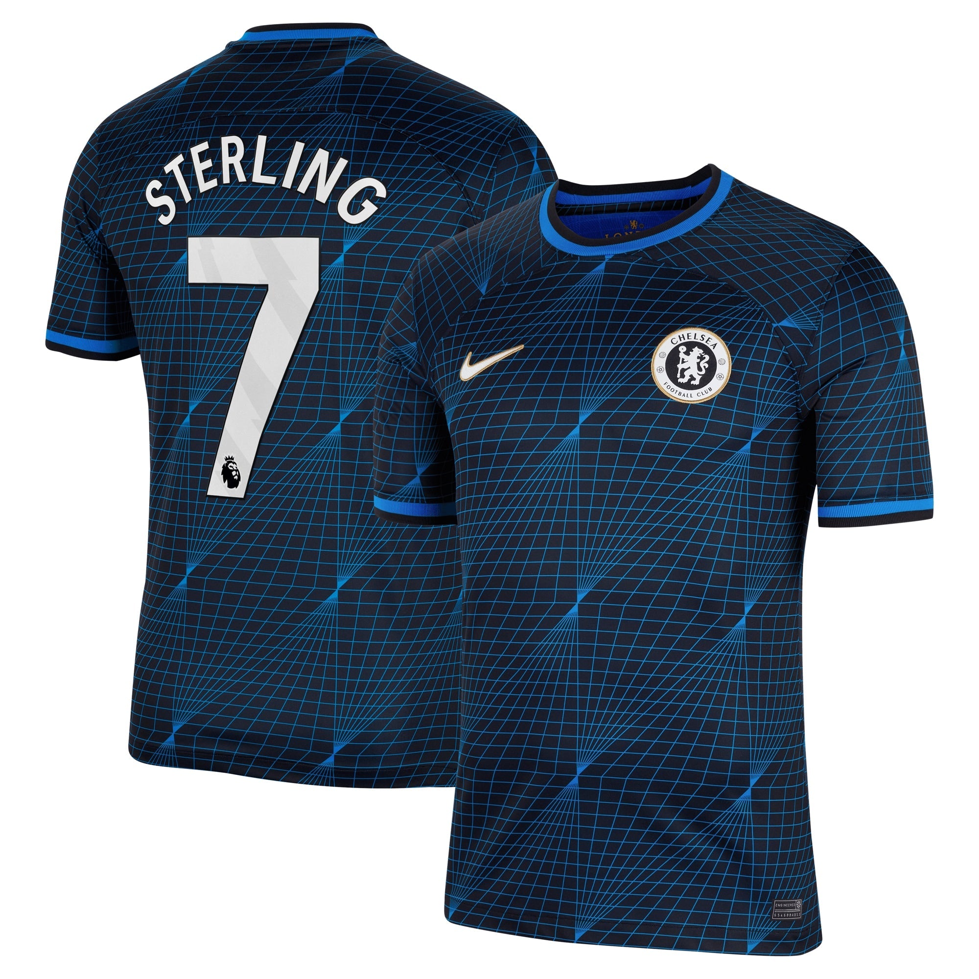 Raheem Sterling Chelsea Nike 2023/24 Home Stadium Replica Jersey - Blue/Mint/Navy