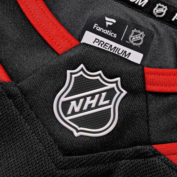 Sebastian Aho Carolina Hurricanes  Home Premium Jersey - Black/White/Red