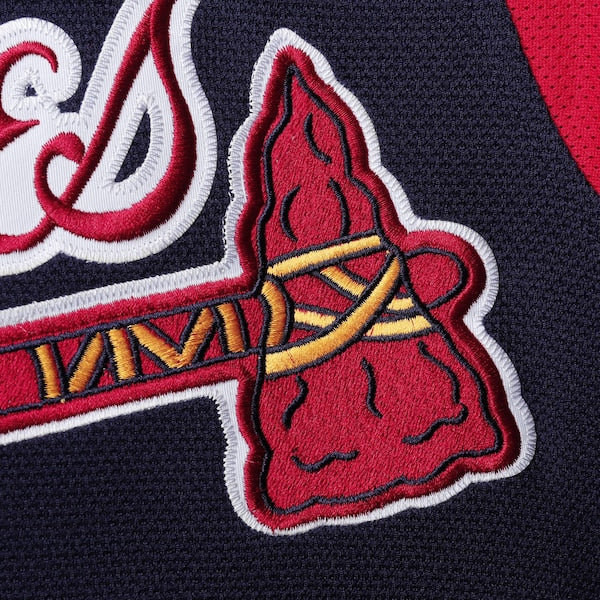 Chipper Jones Atlanta Braves Youth Cooperstown Collection Mesh Batting Practice Jersey - Navy